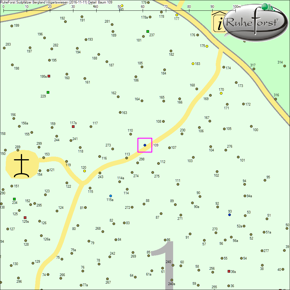 Detailkarte zu Baum 109