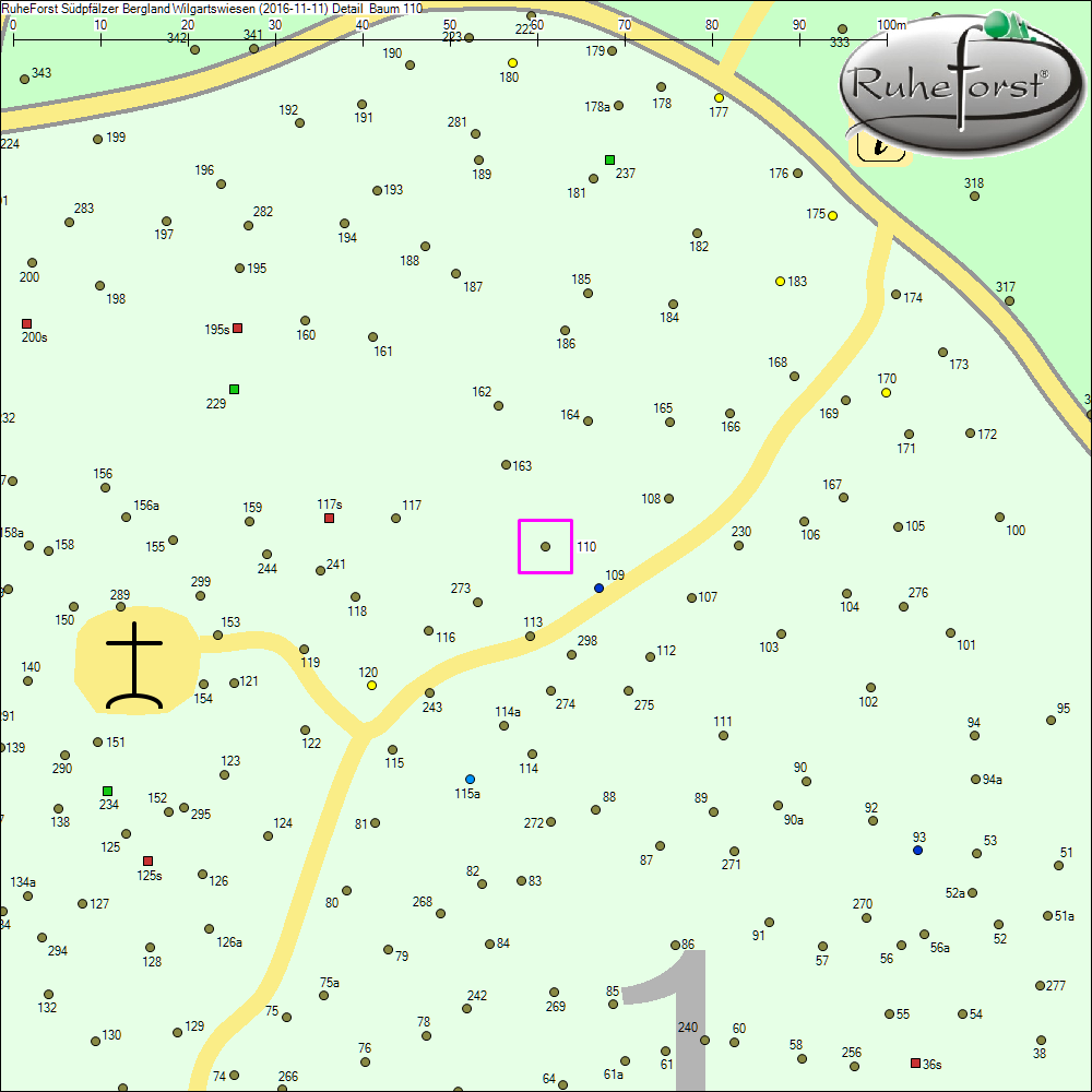 Detailkarte zu Baum 110