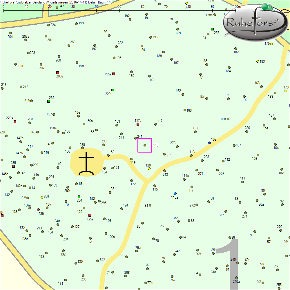 Detailkarte zu Baum 118