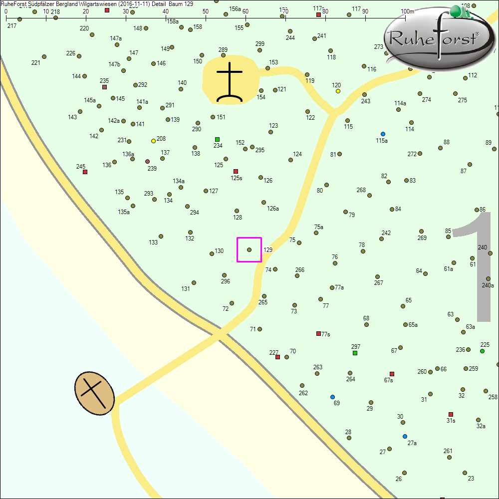 Detailkarte zu Baum 129