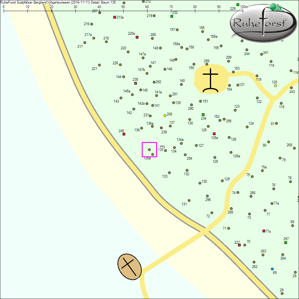 Detailkarte zu Baum 135