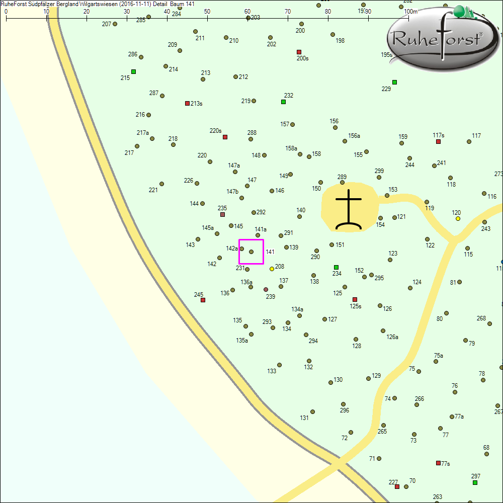 Detailkarte zu Baum 141