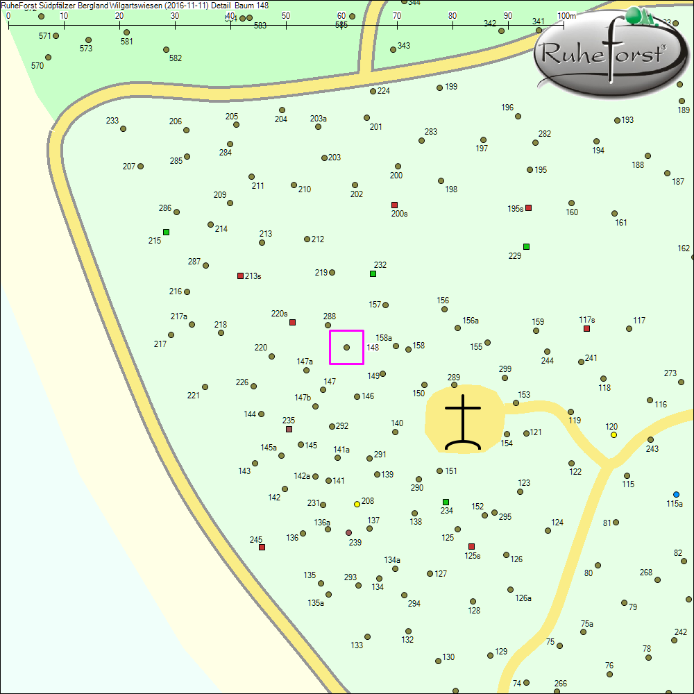 Detailkarte zu Baum 148
