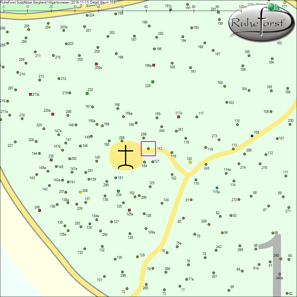 Detailkarte zu Baum 153