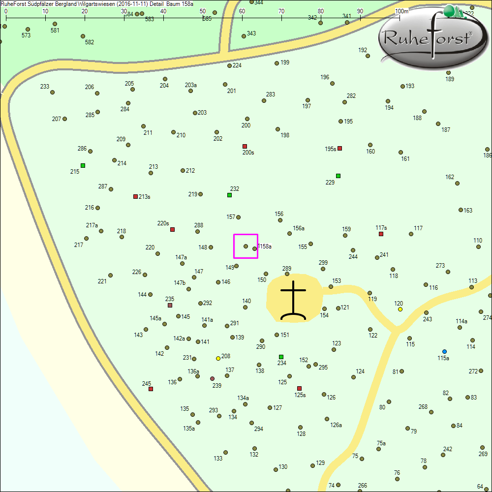 Detailkarte zu Baum 158a