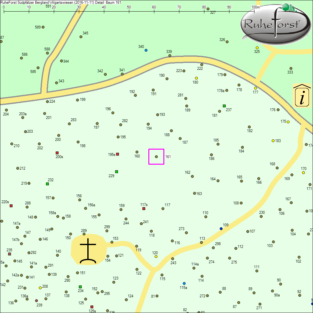 Detailkarte zu Baum 161