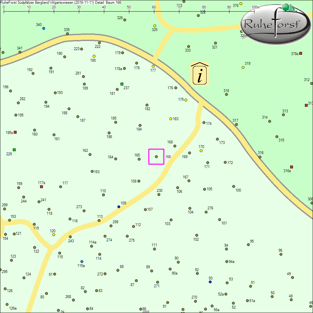 Detailkarte zu Baum 166