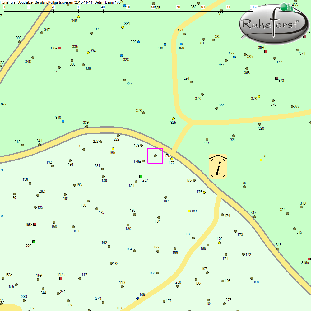 Detailkarte zu Baum 178