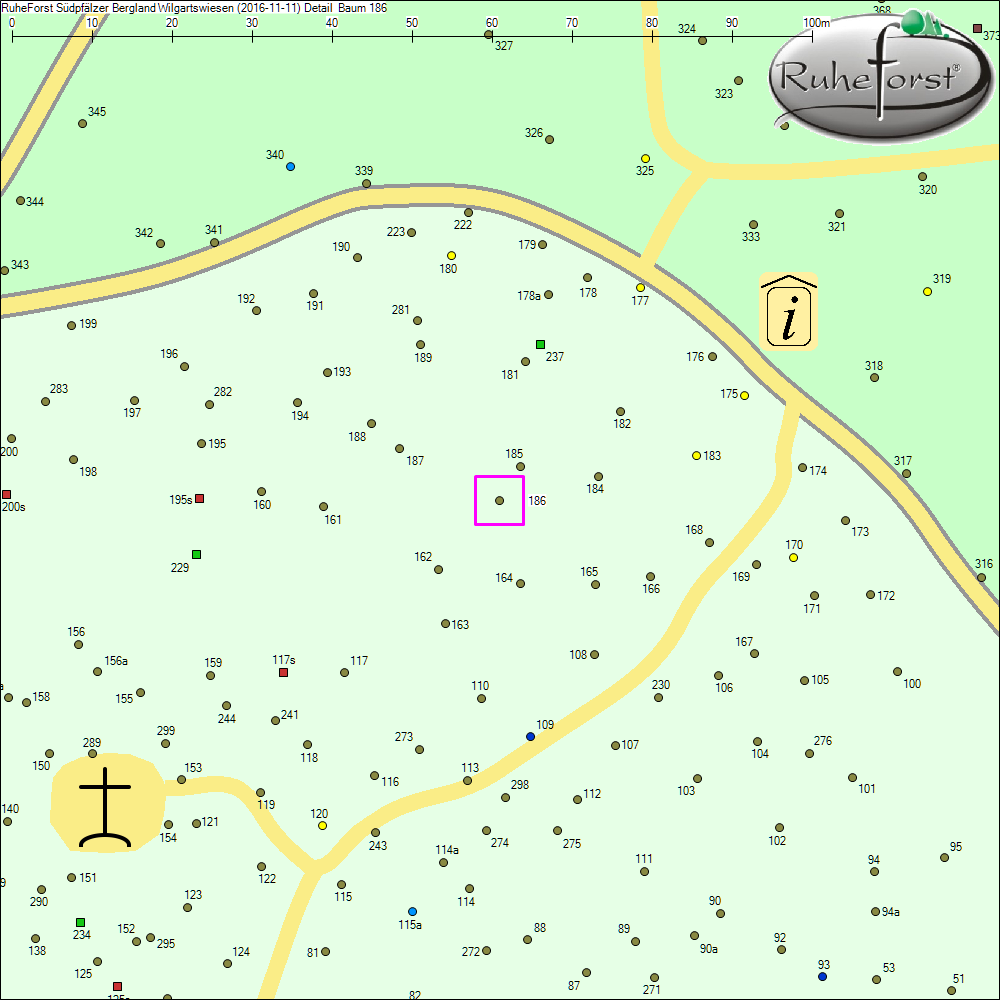 Detailkarte zu Baum 186