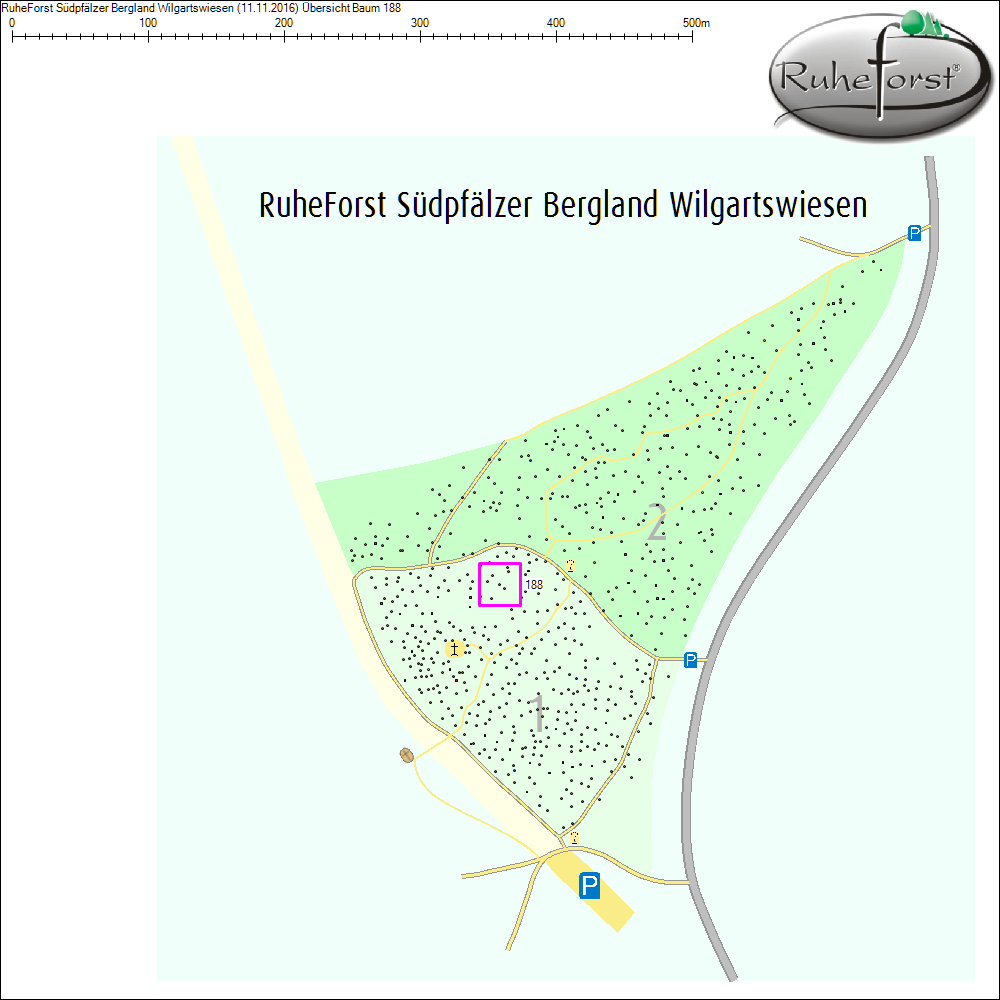 Übersichtskarte zu Baum 188