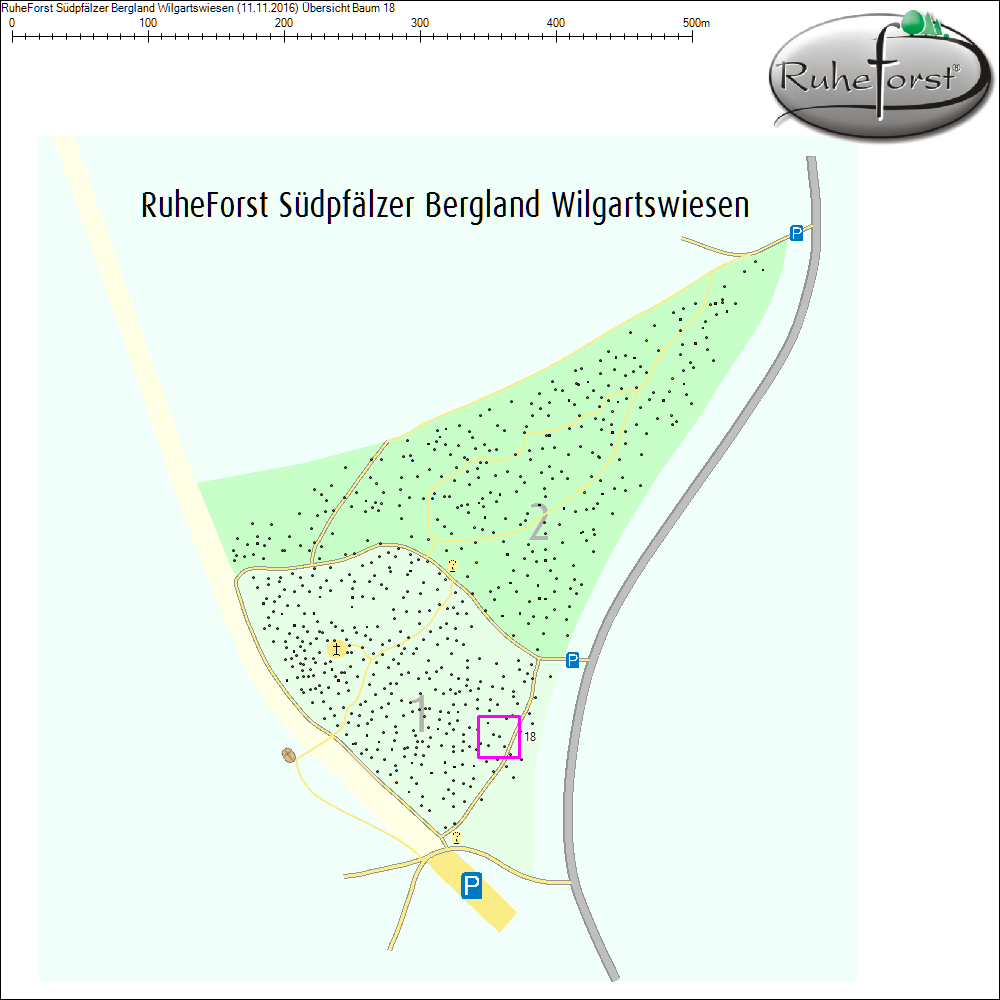 Übersichtskarte zu Baum 18