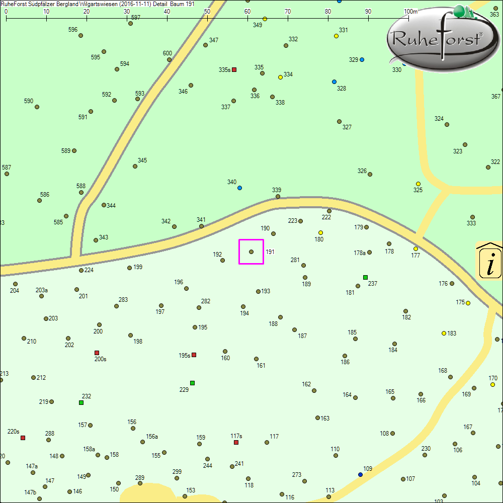 Detailkarte zu Baum 191