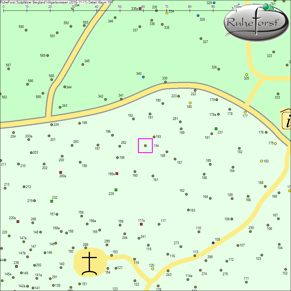 Detailkarte zu Baum 194