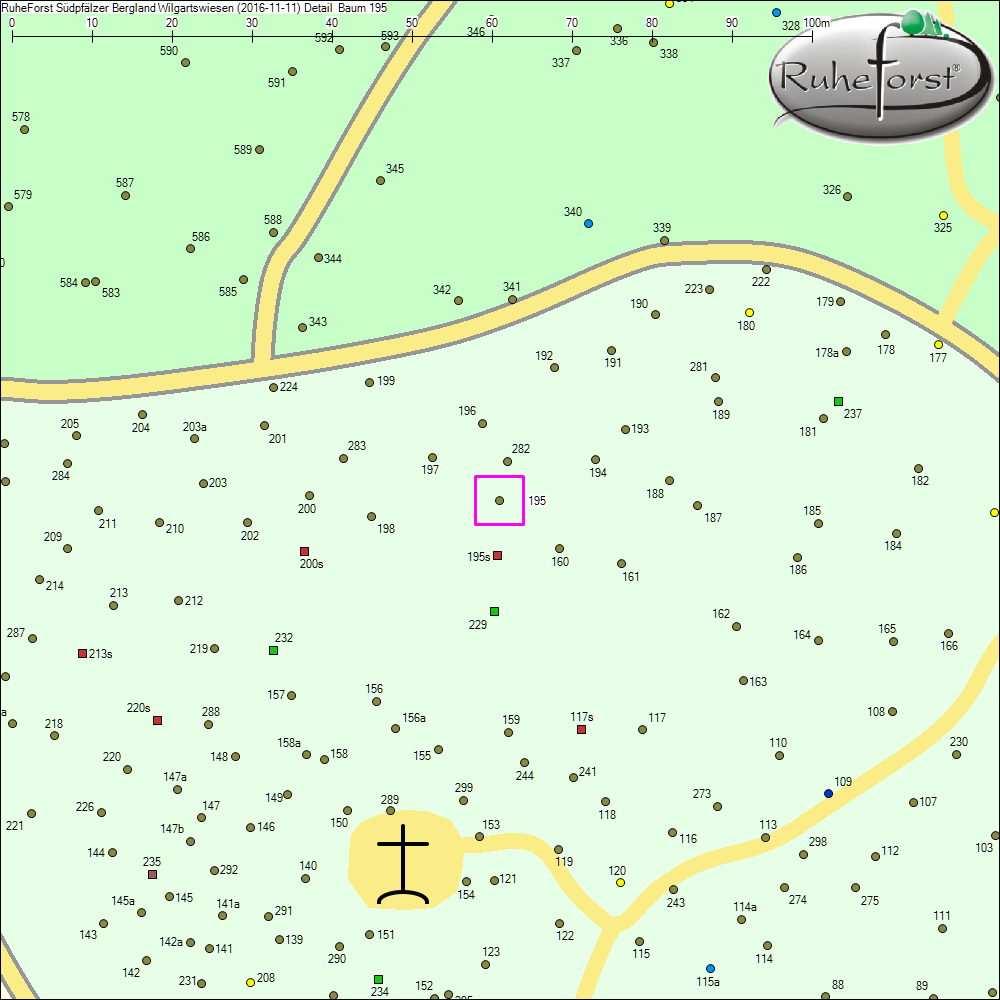 Detailkarte zu Baum 195