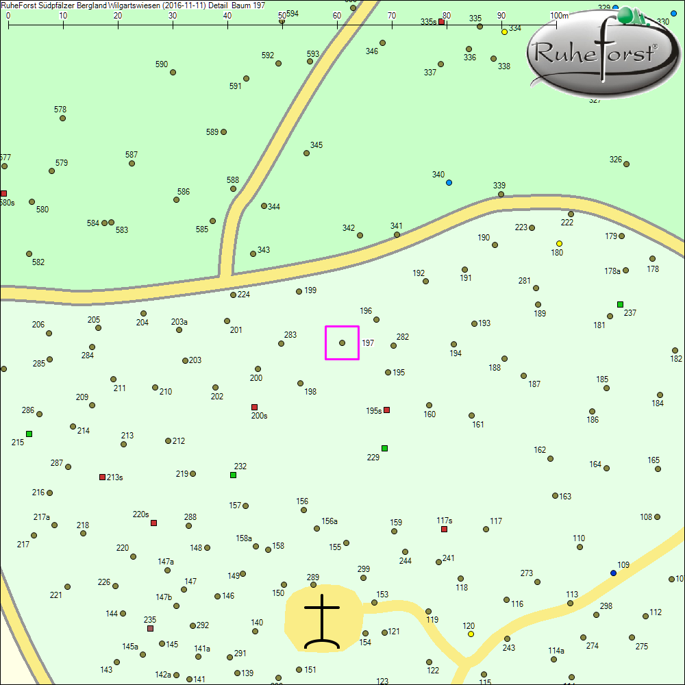 Detailkarte zu Baum 197