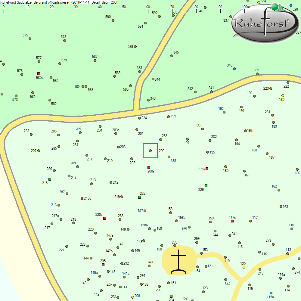 Detailkarte zu Baum 200
