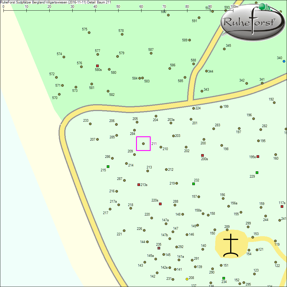 Detailkarte zu Baum 211