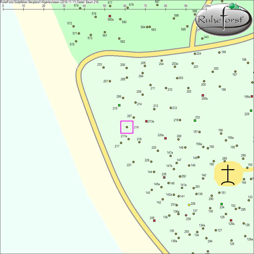 Detailkarte zu Baum 216