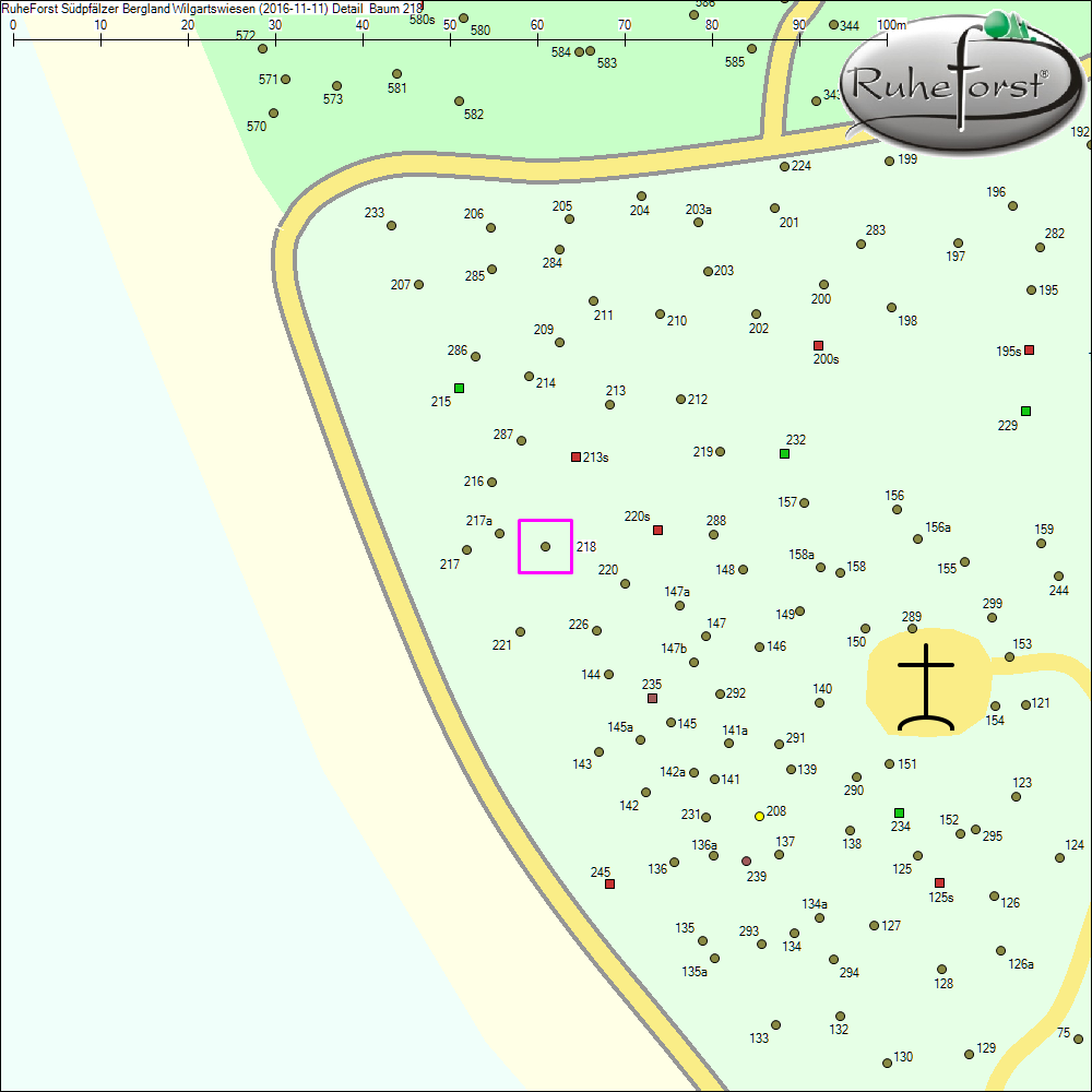 Detailkarte zu Baum 218