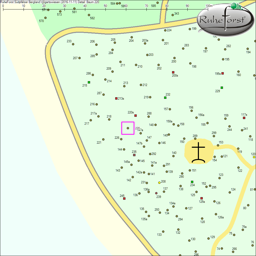 Detailkarte zu Baum 220
