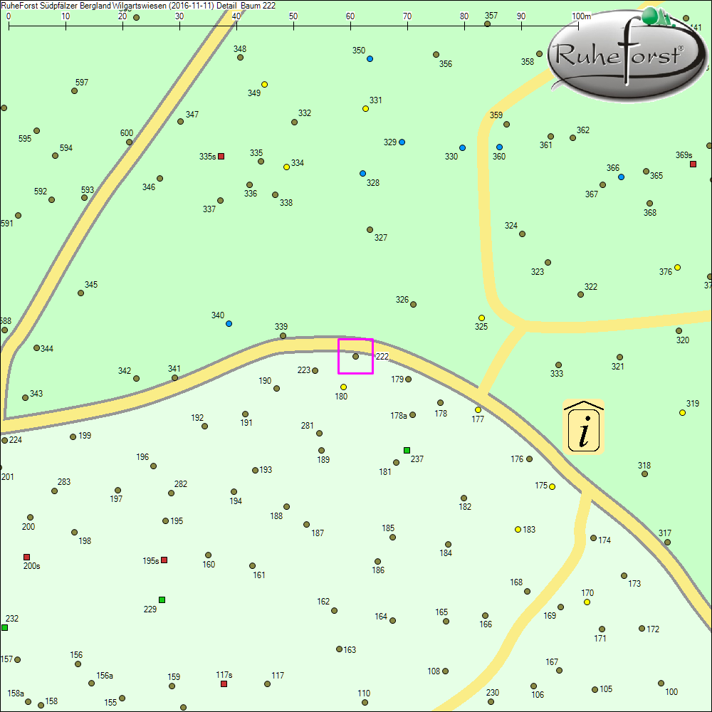 Detailkarte zu Baum 222