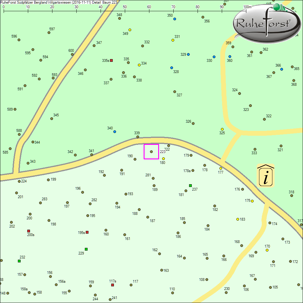 Detailkarte zu Baum 223