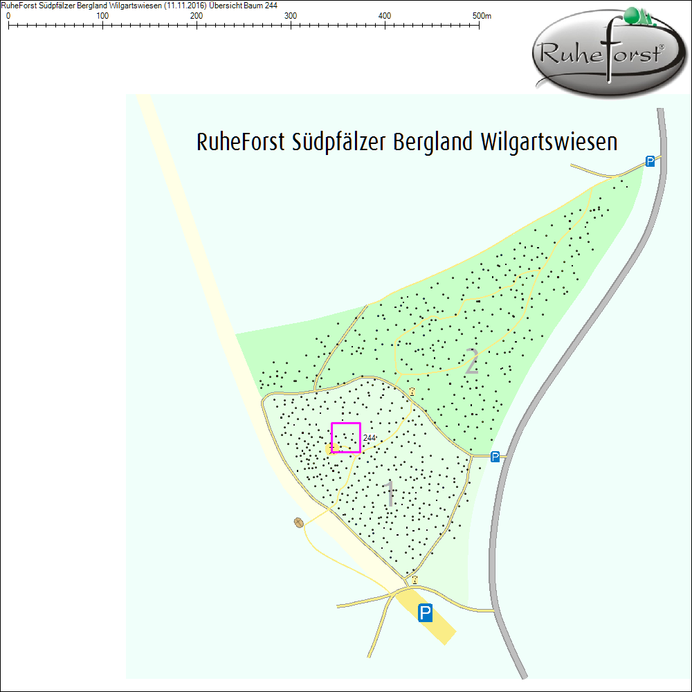 Übersichtskarte zu Baum 244