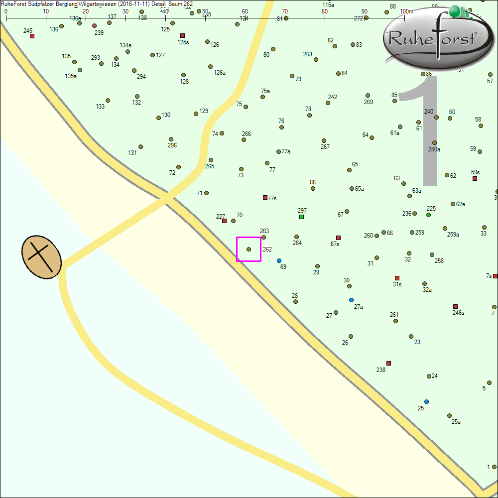 Detailkarte zu Baum 262