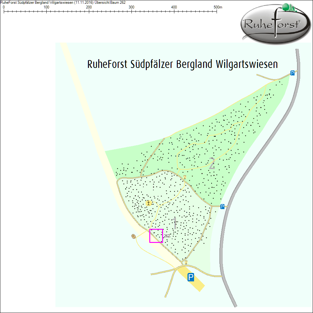 Übersichtskarte zu Baum 262