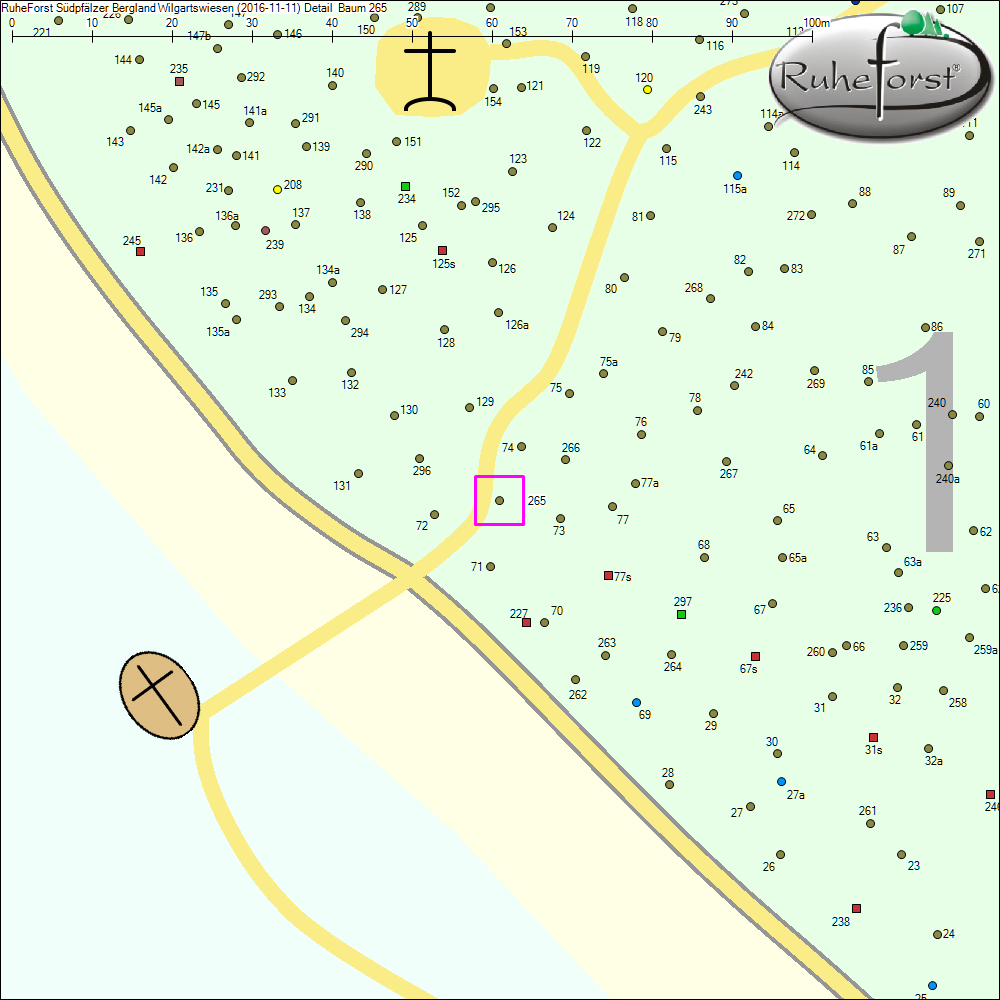 Detailkarte zu Baum 265