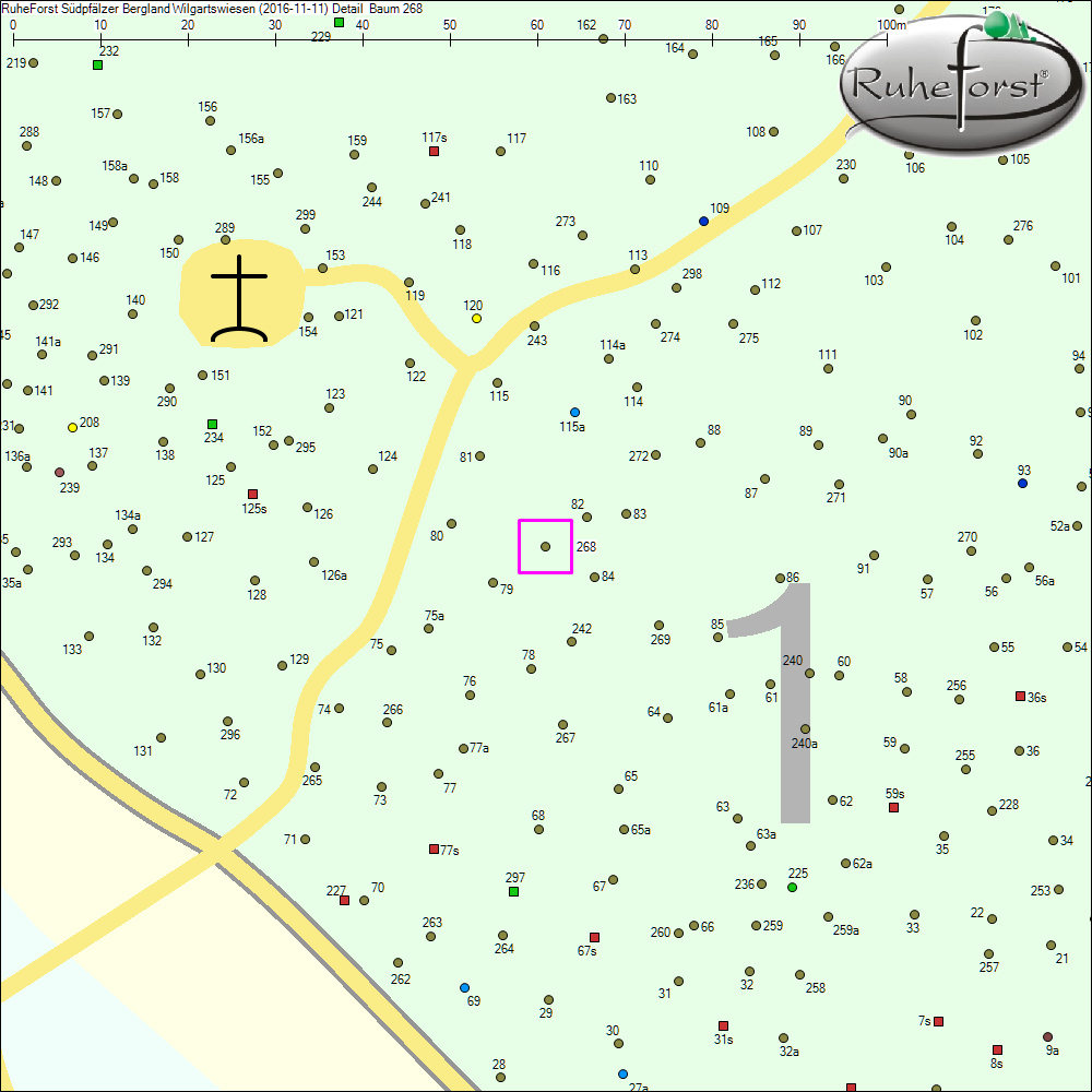 Detailkarte zu Baum 268