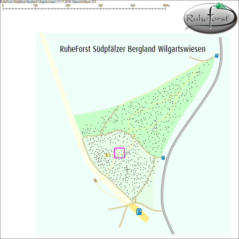Übersichtskarte zu Baum 273