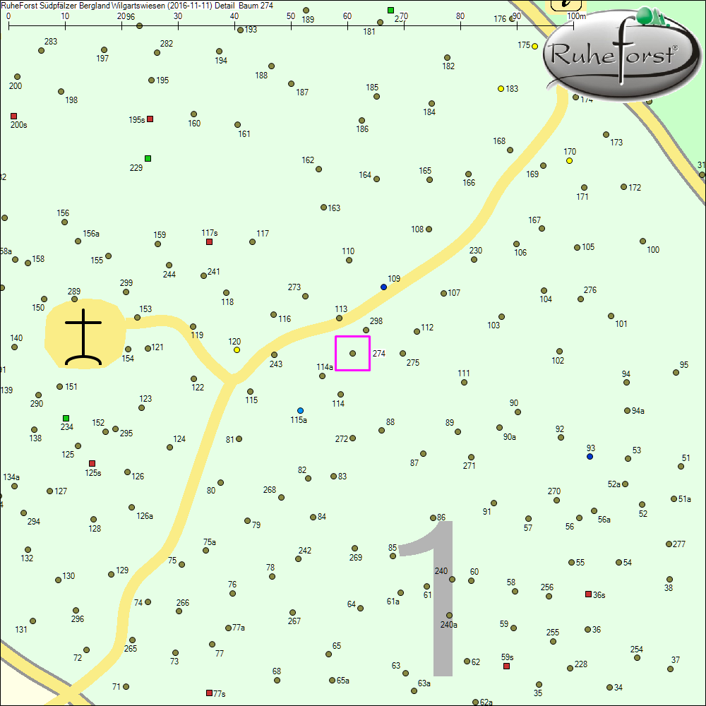 Detailkarte zu Baum 274