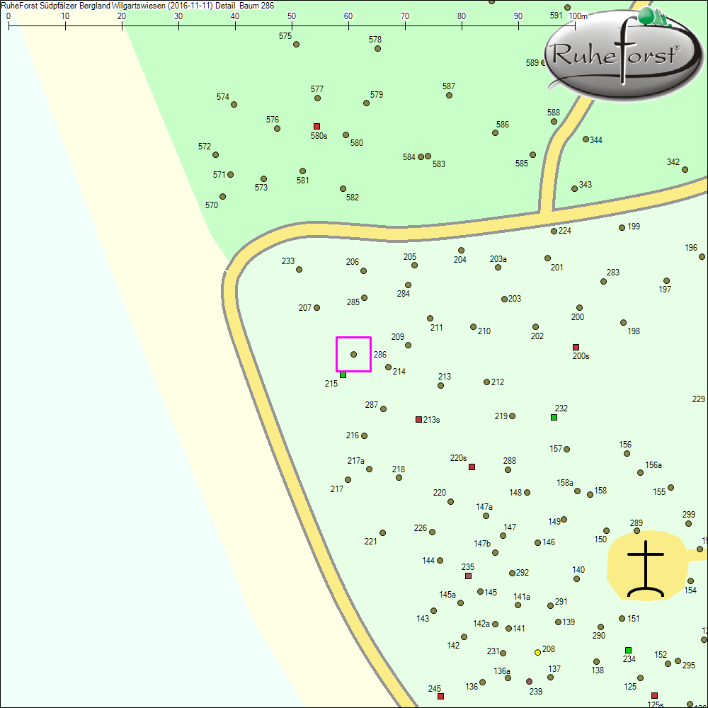 Detailkarte zu Baum 286