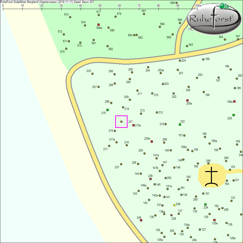 Detailkarte zu Baum 287