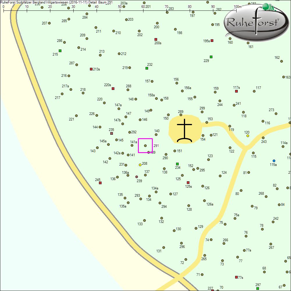 Detailkarte zu Baum 291