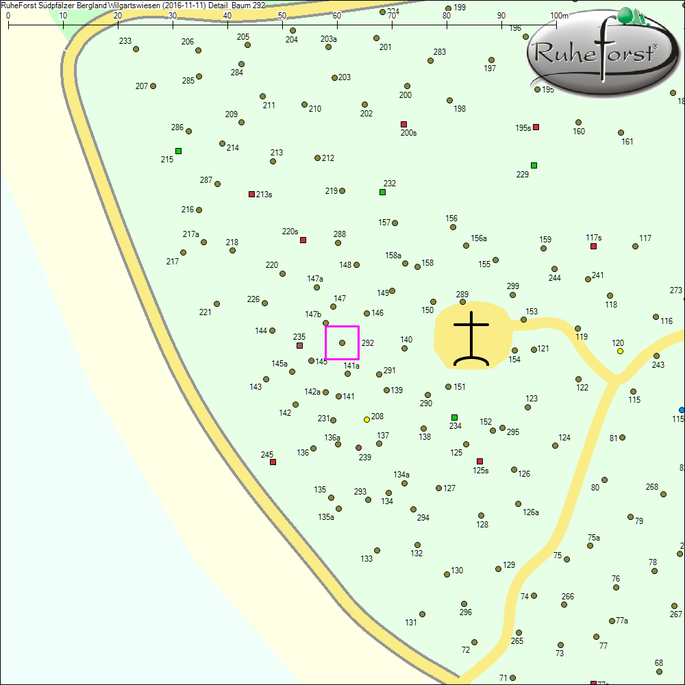 Detailkarte zu Baum 292