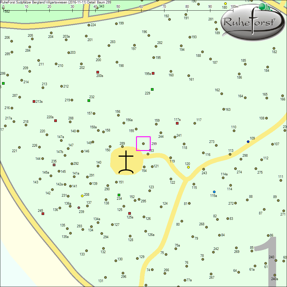 Detailkarte zu Baum 299