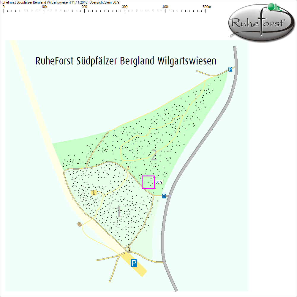 Übersichtskarte zu Stein 307s