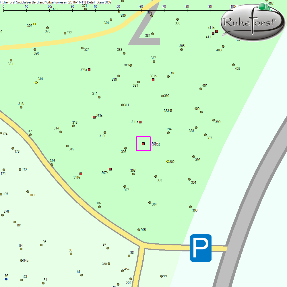Detailkarte zu Stein 309s