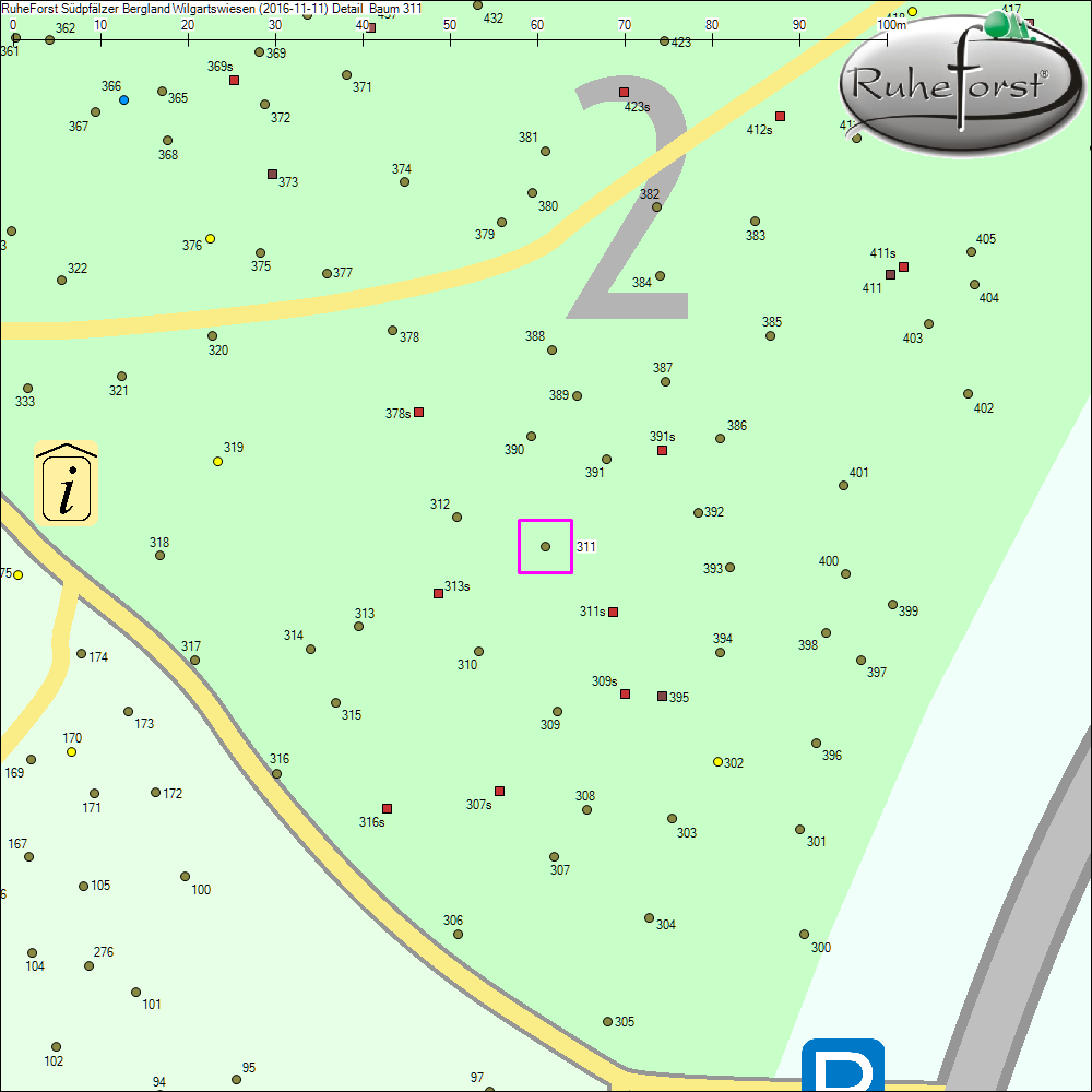 Detailkarte zu Baum 311