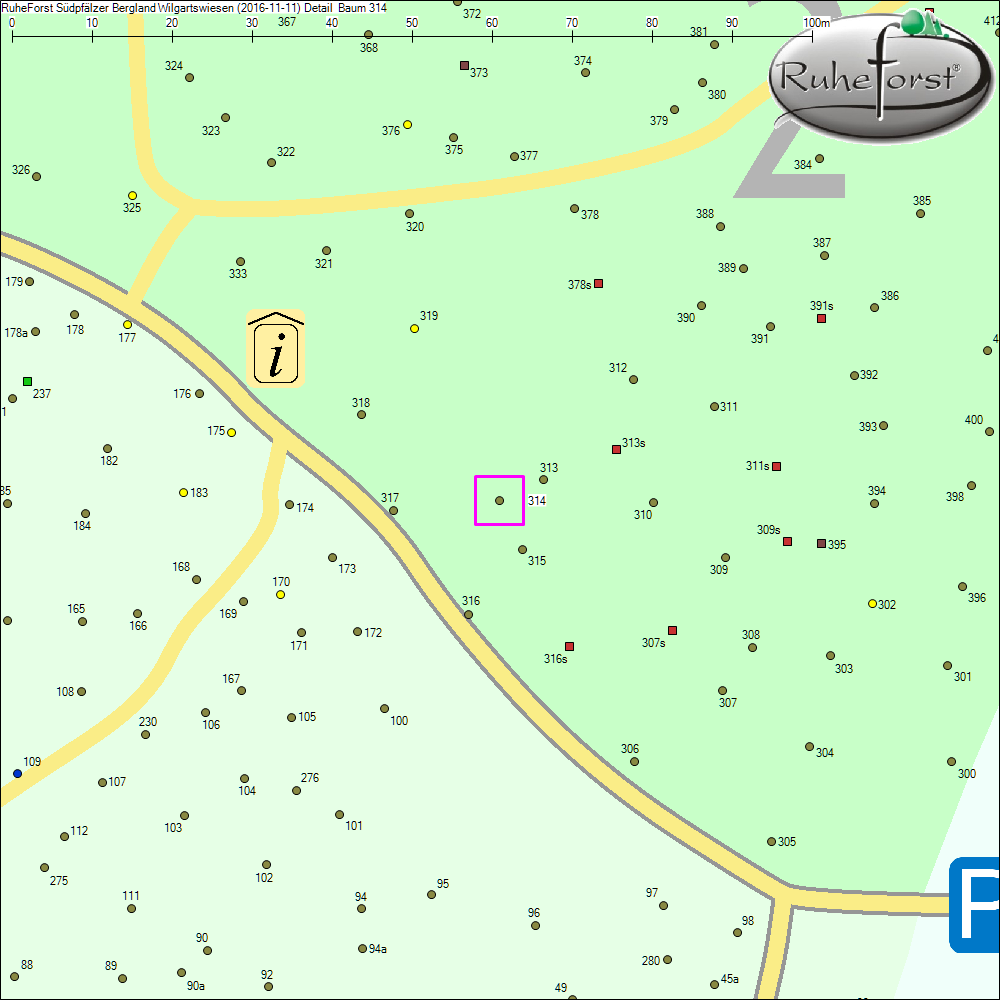 Detailkarte zu Baum 314
