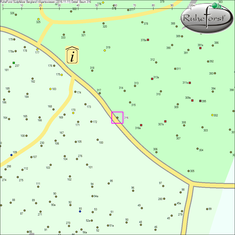 Detailkarte zu Baum 316
