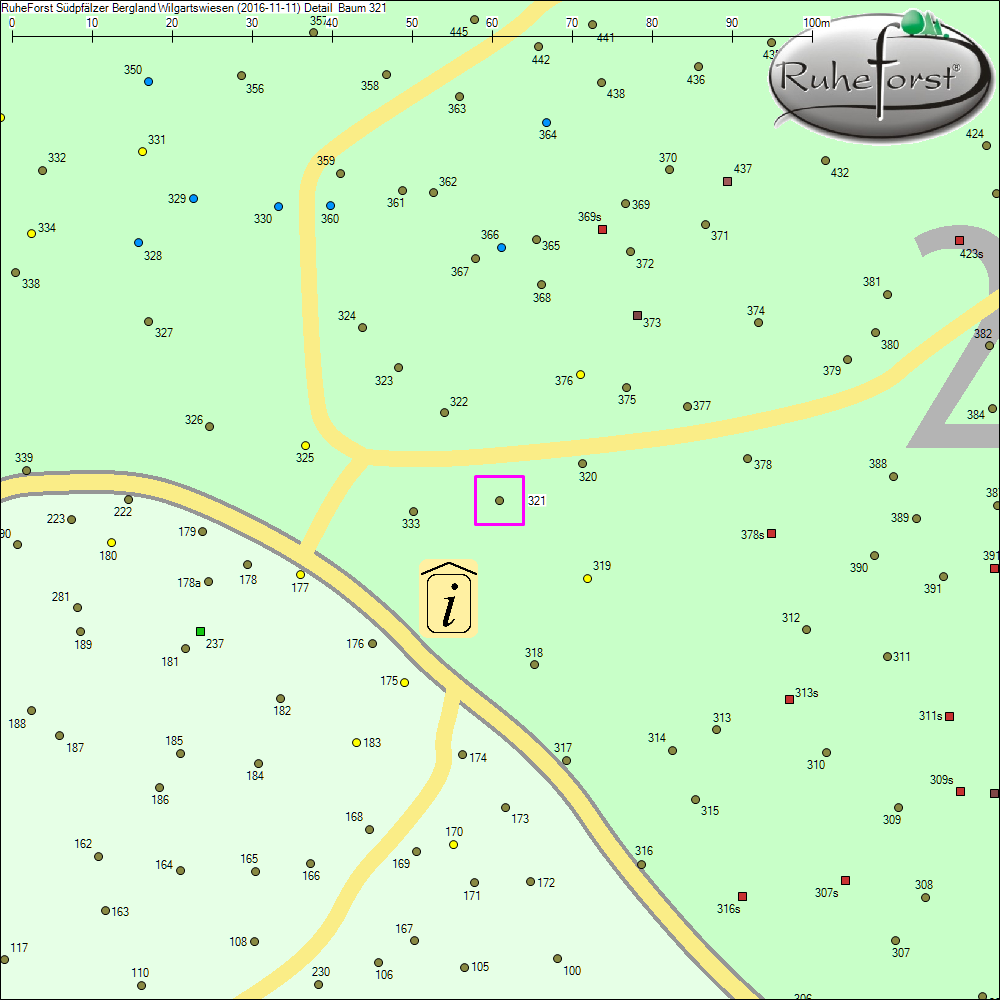 Detailkarte zu Baum 321