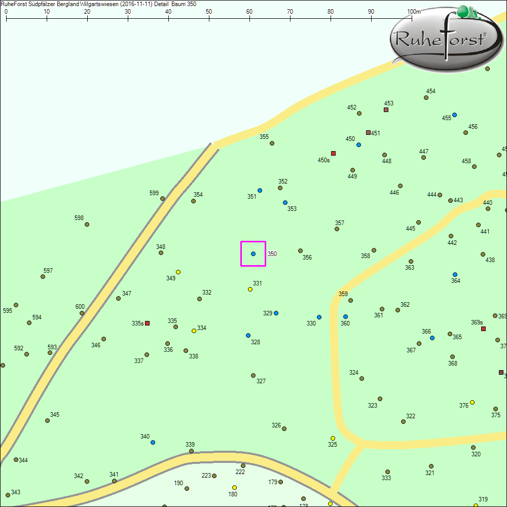 Detailkarte zu Baum 350