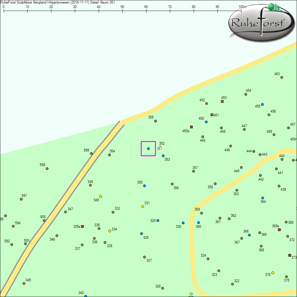 Detailkarte zu Baum 351