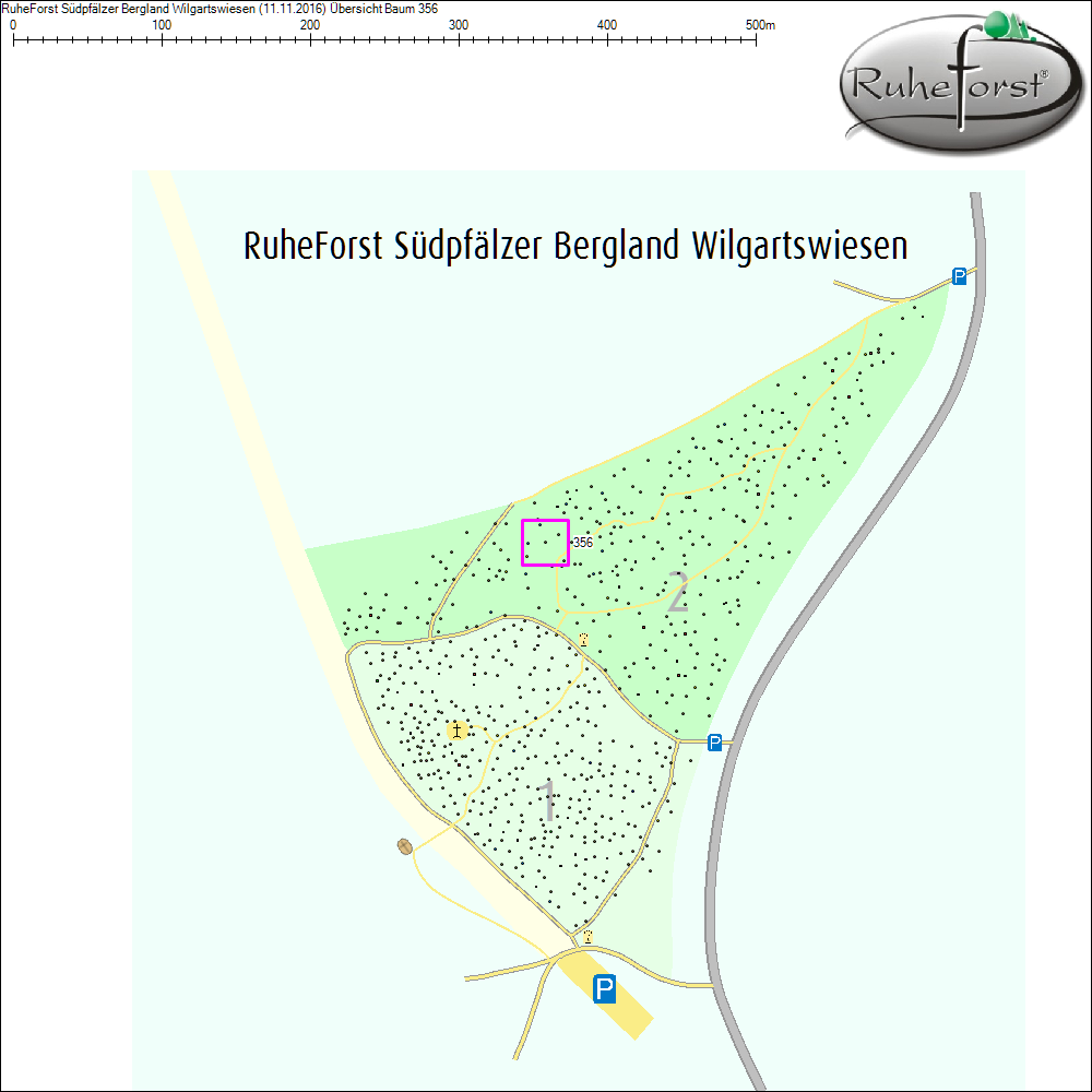 Übersichtskarte zu Baum 356