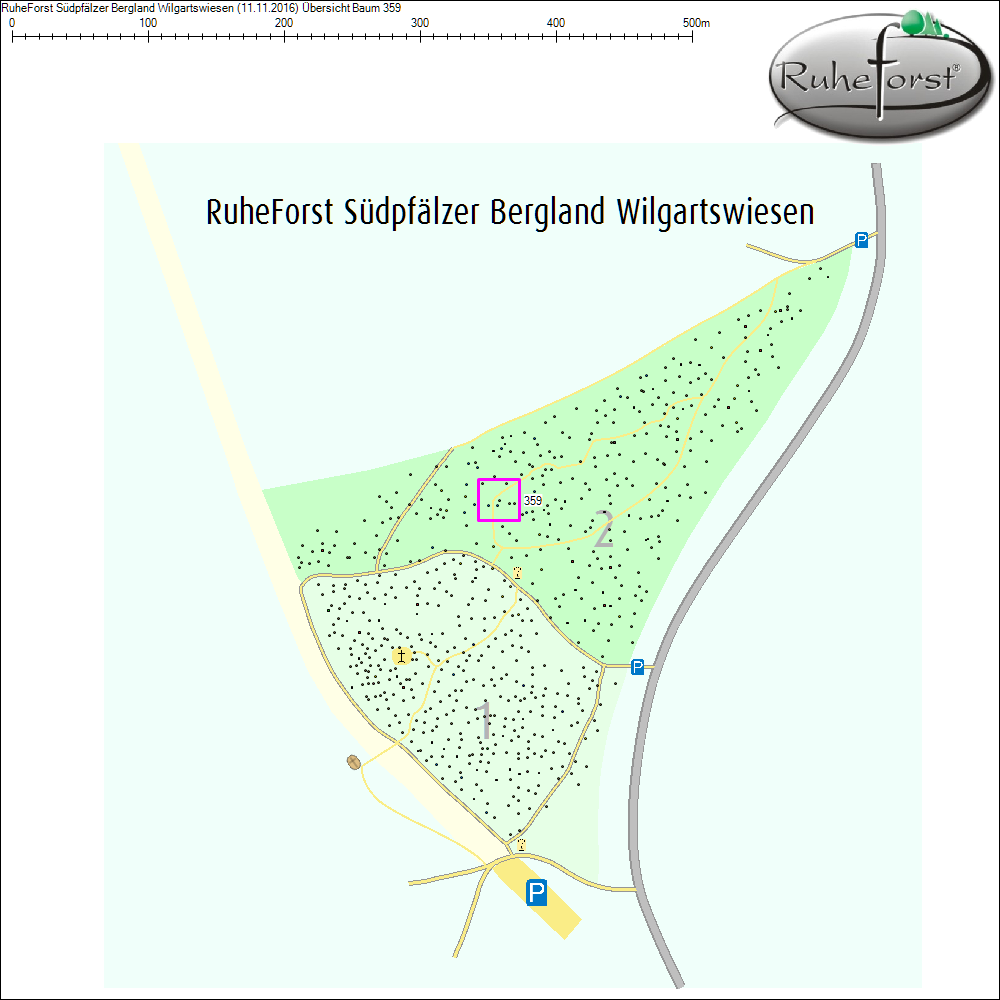 Übersichtskarte zu Baum 359