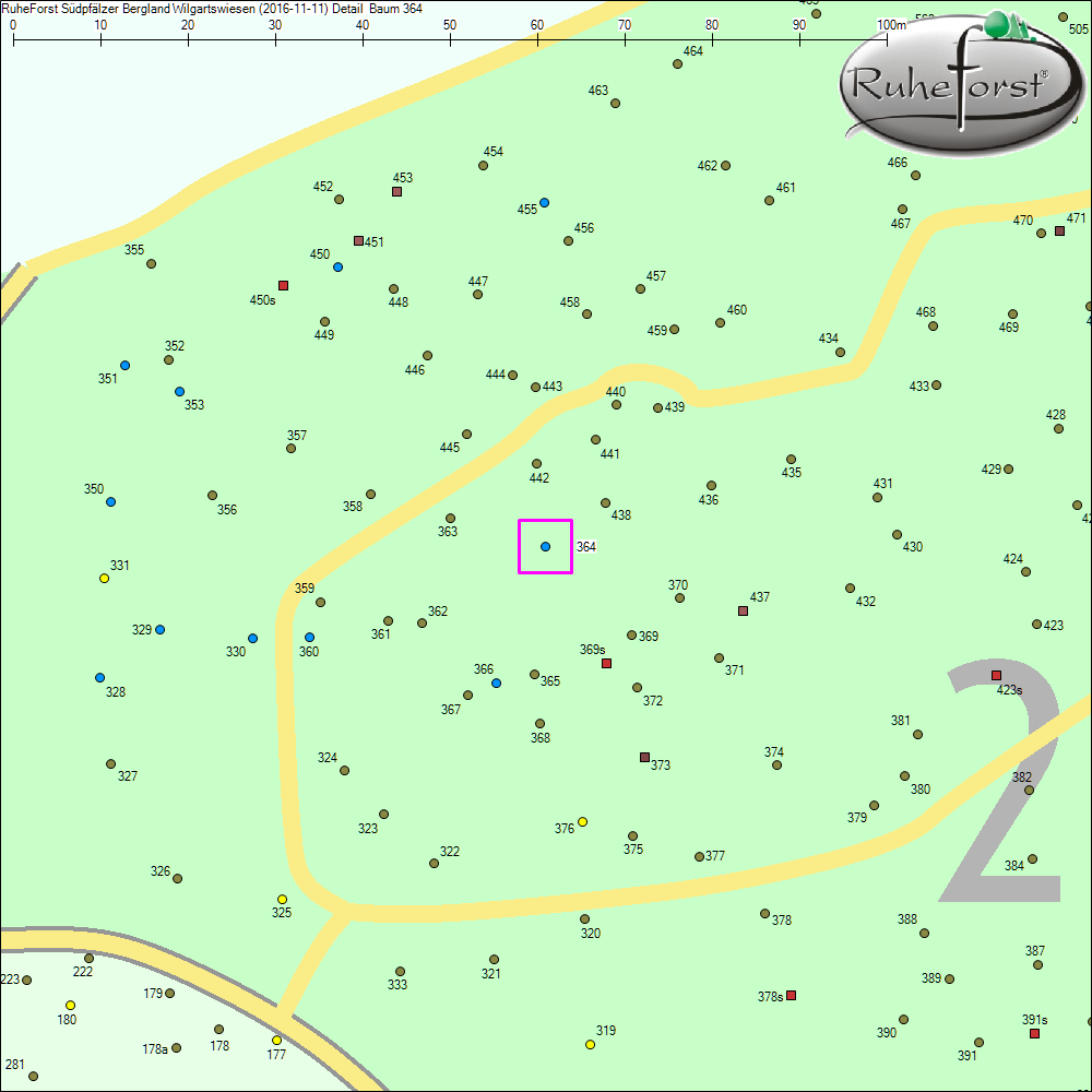 Detailkarte zu Baum 364