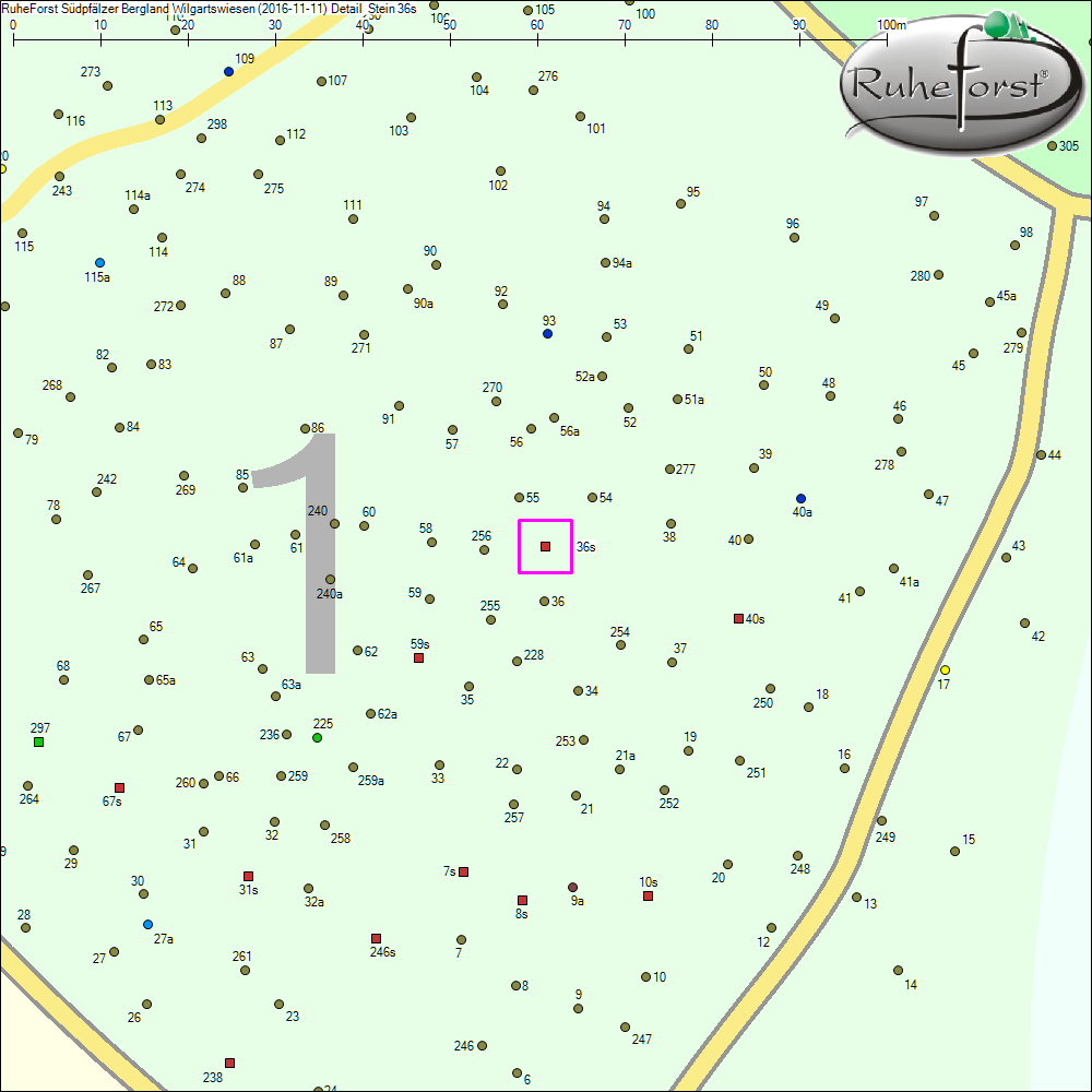 Detailkarte zu Stein 36s